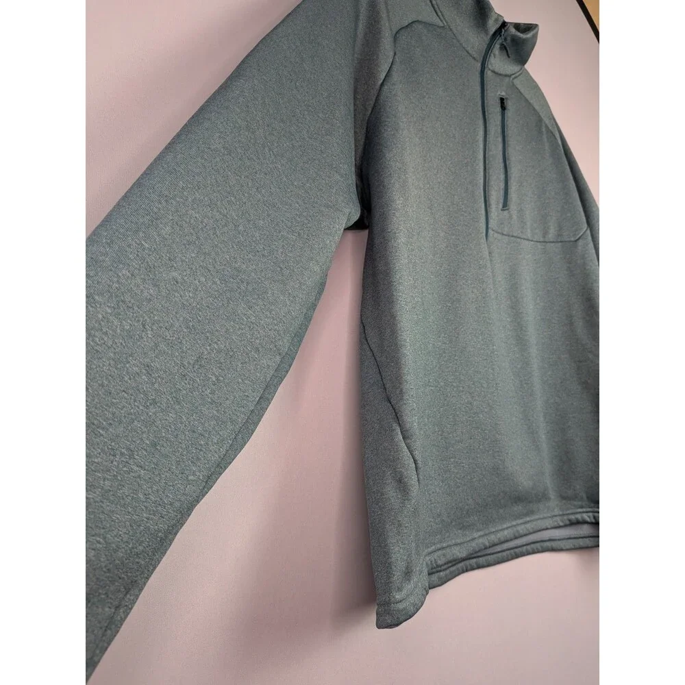 LL Bean Mountain Tech Fleece 1/2 Zip Jacket Men’s XL Green Pullover Active